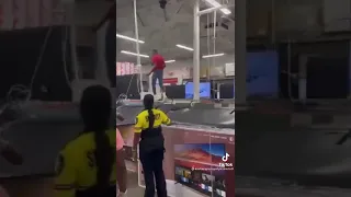 Destroying TV's at Costco