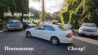 Sold! $2900! 2008 Mercedes Benz E320 Bluetec Diesel POV Test Drive Walk Around Auction Car