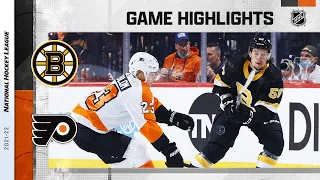 Bruins @ Flyers 10/20/21 | NHL Highlights