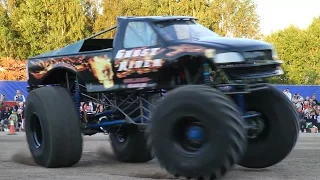 Monster Truck Spinning Around. Stock Footage