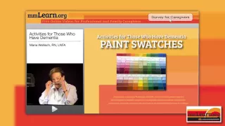 Activities for Those Who Have Dementia - Paint Swatches