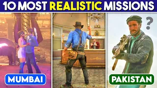 10 Most *REALISTIC* Video Game Missions Similar To REAL Life 😱