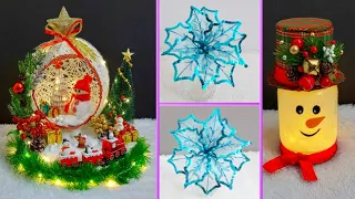 3 Economical Christmas Decoration idea with simple material |DIY Affordable Christmas craft idea🎄219