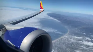 Southwest 737 MAX 8 Los Angeles LAX to Denver DEN Engine Start, Takeoff, and Landing