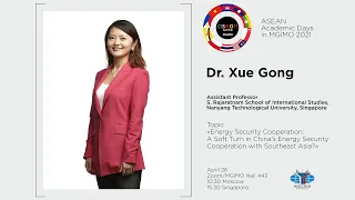 Lecture by Dr. Xue Gong. ASEAN Academic Days 2021