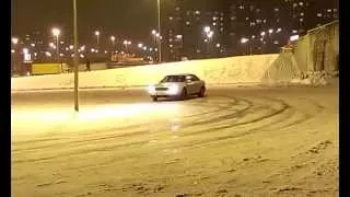 Audi A8 D2 4 2 V8 snow drift outside view 25.01.2015