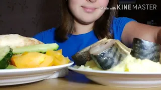 ASMR СКУМБРИЯ С КАРТОШКОЙ/ ASMR Mackerel with potatoes