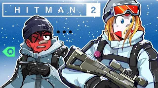 SNIPING IN THE COLD - Hitman - SNIPER ASSASSIN CO-OP WITH CARTOONZ!