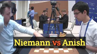 Hans Moke Niemann vs Anish Giri || World Blitz 2023