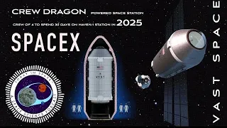 SpaceX to launch Vast Space Station into orbit by 2025 with Falcon 9 and Crew Dragon