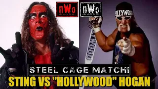 RARE MATCH! Sting vs Hollywood Hogan Cage Match! (July 1998)
