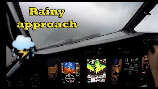 POV Pilot Head camera rainy approach ATR72-600 Pilot Blog