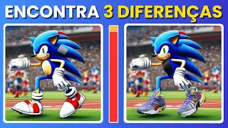 🧩 ENCONTRE 3 DIFERENÇAS 🔵 Edição SONIC 🦔