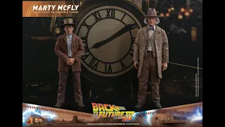 Hot Toys Delorean Doc Brown and Marty Part III !!