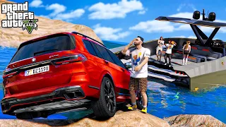 РЕАЛЬНАЯ ЖИЗНЬ В GTA 5 - ЖЕНА МИЛЛИОНЕРА УТОПИЛА BMW X7! ВЗЯЛИ В АРЕНДУ ЯХТУ ОТ ЛАМБОРГИНИ! 🌊ВОТЕР