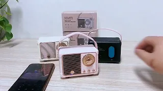 Mini Retro Radio Bluetooth Speaker - Shopenium