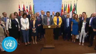 Ukraine & other UN Members on Ukraine/Russia War - Security Council Media Stakeout (24 August 2022)