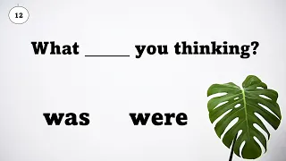 Was or Were? | Grammar Test (Past Simple Tense)