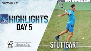 Highlights: Federer Survives Stuttgart Scare