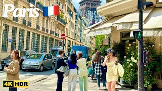 France 🇫🇷 Paris 2024 MAY 4K HDR Eiffel Tower best view walking beautiful places| paris walking tour.