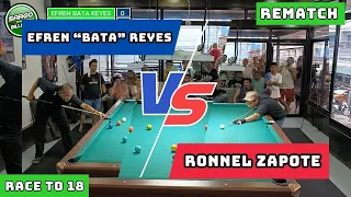 4/5 REMATCH / EFREN BATA REYES VS RONNEL ZAPOTE / RACE TO 18 PAREHAS