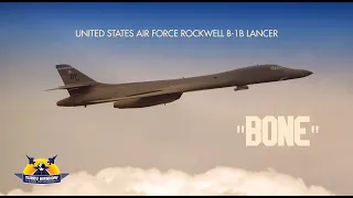 Turku Airshow 2023 United States Air Force Rockwell B-1B! Afterburner!