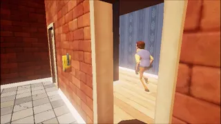 Beating the Hello neighbor pre-alpha without being seen.