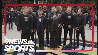 Nathaniel Rateliff & the Night Sweats performing national anthem at NBA Finals Game 5