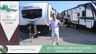 2023 Forest River Flagstaff Micro Lite 21FBRS - Mixing Business w/ Pleasure! - Layzee Acres RV Sales