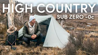 Winter Solo Camp & Fly Fishing in the Snowy Mountains