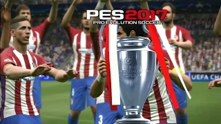 PES 2017 UEFA Champions League Final Atletico Madrid vs Barcelona (Penalty Shootout)