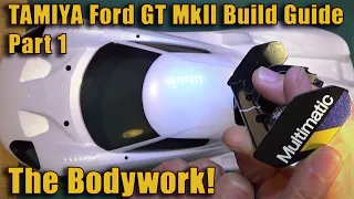 Tamiya TT02 Ford GT Mk2 - How to do the Bodywork Part 1 - Prep & Paint!