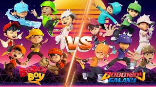 BoBoiBoy VS BoBoiBoy Galaxy (Tahap 1) || 7 Kuasa Elemental + Power Levels