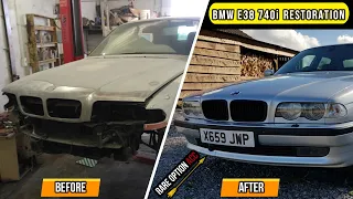 BMW E38 740i PROJECT PAINT, BODY AND WHEEL RESTORATION M62TU, M62 BMW FULL RESPRAY PAINTWORK JOB ACC