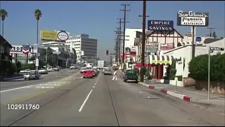 Rare color footage of a drive down Sunset Strip in West #hollywood Hollywood in 1963. #celebrity