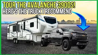 Tour This New Avalanche 390DS 2 Bed & 2 Full Baths // Here's The Truck You Will Need To Tow It!