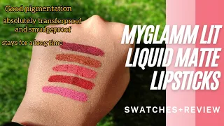 Myglamm Lit Liquid Matte Lipsticks | Beautiful Shades | Review & Swatches | Yas Lifestyle
