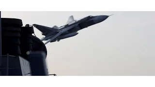 Russian Fighters Buzz US Navy Destroyer at Close Range