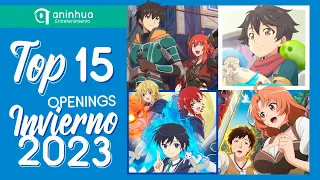 Top 15 Anime Openings Invierno 2023 - Winter 2023 (v1)