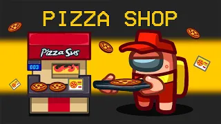 I Opened a PIZZA SHOP in Among Us!