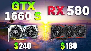 GTX 1660 SUPER vs RX 580 Test in 10 Games