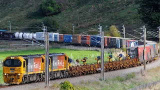 Heavy Trains on KiwiRail's Main Trunk Line (4K)