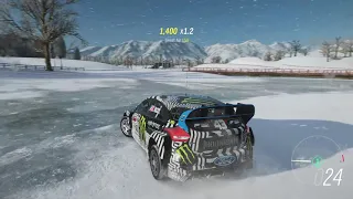 HOONIGAN Ken Block's GYMKHANA 9 Jump on ice /Forza Horizon4 gameplay / Ford focus RS RX