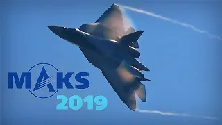 MAKS 2019 ✈️ Sergey Bogdan Steals the Show with the Su-57 - HD 50fps