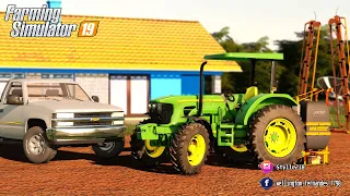 Comprando nossos primeiros maquinarios | DESCALVADO MAP | Farming Simulator 19 -ep.02