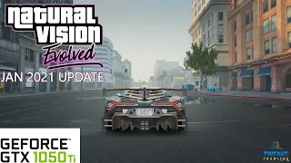 GTX 1050Ti W/ Ryzen 5 3600 GTA V MOD Natural Vision Evolved Jan 2021 Update Benchmark