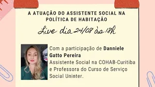 Live "A Atuação do Assistente Social na Política de Habitação"