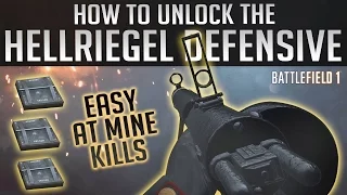 Easy AT Mine Kills - How To Unlock the Hellriegel Defensive | Battlefield 1