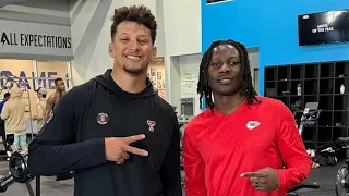 today's update!!! Patrick Mahomes links up with new Kansas City Chiefs teammate