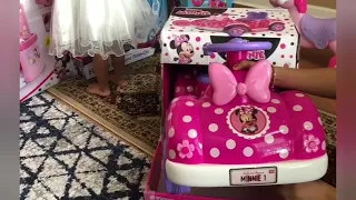 Minnie mouse car unboxing।।  Battery powered ride on car for kids।।।